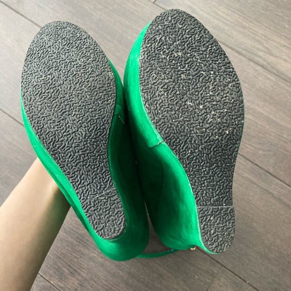 Privileged Lime Green Platform Wedges - Picture 4 of 6
